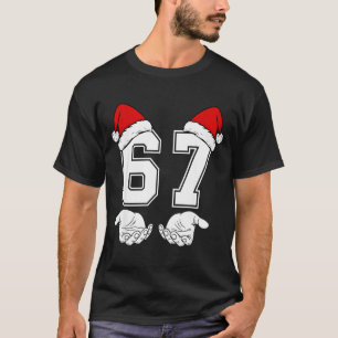 67番 6 7 マッチ ミーム クリスマス Tシャツ