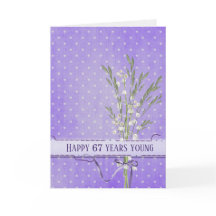 67誕生日リリユオブザバレーブーケカード