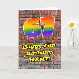 67誕生日:おもしろいグラフィティインスパイア – レボイン67 カード