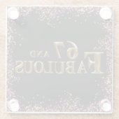 67誕生日 ガラスコースター (裏面)