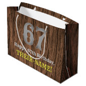 67誕生日: Country インスパイア Western  Look, Name ラージペーパーバッグ (裏面アングル)
