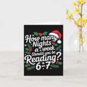 67読書おじさんクリスマス クリスマスギフト  カード (黄色い花)