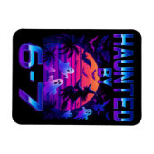 67面白幽霊のよく出るいハロウィーンミーム マグネット (横)