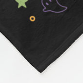 67面白幽霊のよく出るいハロウィーン フリースブランケット (角)