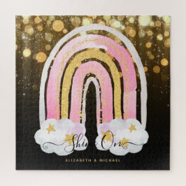 676ピースパーソナライズされたジグソークリスマスレインボージ ジグソーパズル