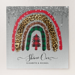 676ピースパーソナライズされたジグソークリスマスレインボージ ジグソーパズル