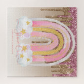 676ピースパーソナライズされたジグソークリスマスレインボージ ジグソーパズル (横)