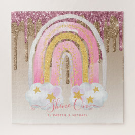 676ピースパーソナライズされたジグソークリスマスレインボージ ジグソーパズル