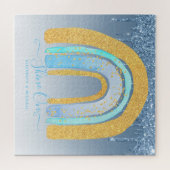 676ピースパーソナライズされたジグソークリスマスレインボージ ジグソーパズル (横)