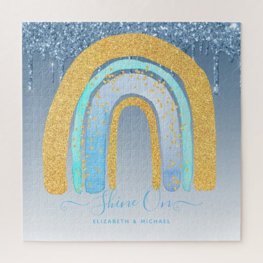 676ピースパーソナライズされたジグソークリスマスレインボージ ジグソーパズル (縦)