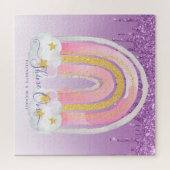 676ピースパーソナライズされたジグソークリスマスレインボージ ジグソーパズル (横)