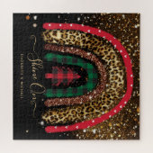 676ピースパーソナライズされたジグソークリスマスレインボー ジグソーパズル (横)