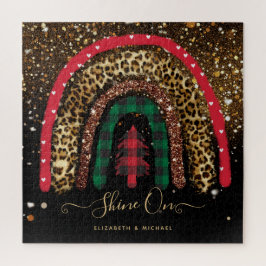 676ピースパーソナライズされたジグソークリスマスレインボー ジグソーパズル