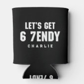 67 おもしろミーム さぁシックスセブンへ Sendy 6 7endy 缶クーラー (裏面)