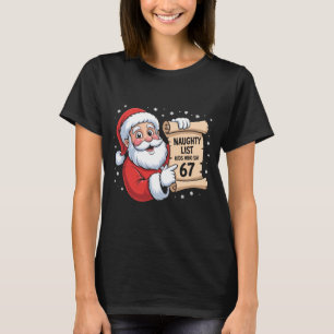 67 おもしろミーム 6 7 クリスマスのいたずらリスト キッズ Tシャツ