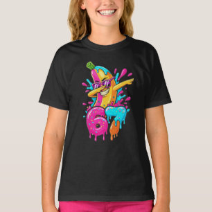 67 おもしろ バナナ ダブ ミーム Tシャツ 氷