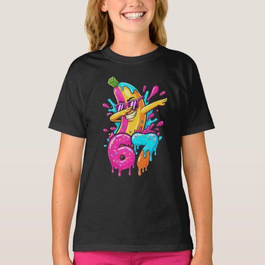 67 おもしろ バナナ ダブ ミーム Tシャツ 氷 (正面)