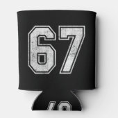 67 おもしろ ミーム 六 七 Z世代 缶クーラー (裏面)