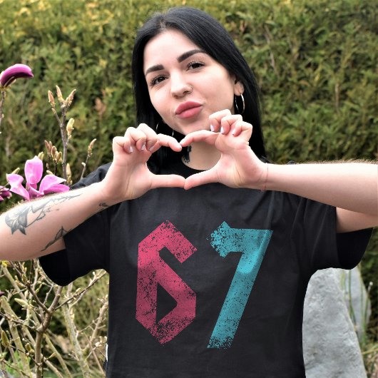 67 おもしろ ミーム 六 七 Z世代 Tシャツ