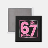 67 おもしろ 誕生日 67歳 記念 Meme  マグネット (正面/裏面)
