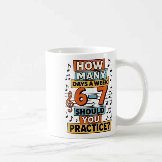 67 お茶の代わりにお音楽 Tea 音楽教師 ミーム おもしろい ミュージシャン スラング コーヒーマグカップ (右)