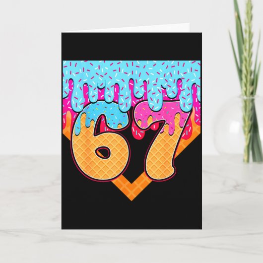 67 アイスクリームドリップミーム シックス セブン ジェンアルファ スラング カード (正面)