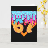 67 アイスクリームドリップミーム シックス セブン ジェンアルファ スラング カード (黄色い花)