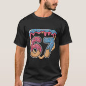 67 アイスクリーム しただれ ミーム 野球 Tシャツ (正面)