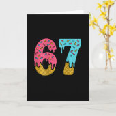 67 アイスクリーム ドリップ ミーム シックスセブン ゲームデー (Ck)  カード (黄色い花)