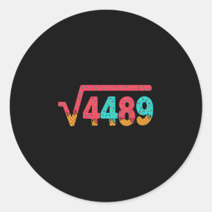 67 アイスクリーム ドリップ ミーム 平方根 4489 スラング 数学 ラウンドシール