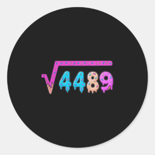 67 アイスクリーム ドリップ ミーム 平方根 4489 スラング 数学 ラウンドシール