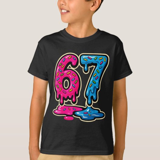 67 アイスクリーム ミーム シックス セブン Tシャツ (正面)