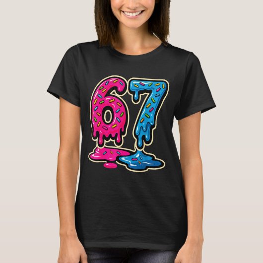67 アイスクリーム ミーム シックス セブン Tシャツ (正面)