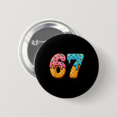 67 アイスクリーム 滴る ミーム おもしろい シックス セブン Gen Alpha S 缶バッジ (正面&裏面)