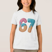 67 アイスクリーム 滴る ミーム おもしろい Six Seven Gen Alpha トライブレンドTシャツ (正面)