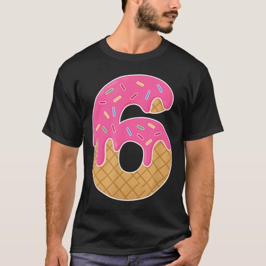 67 アイスクリーム 滴る ミーム おもしろ ハロウィン コスチューム 6 7 Tシャツ (正面)