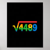 67 アイスクリーム 滴る ミーム 平方根 4489 ポスター (正面)