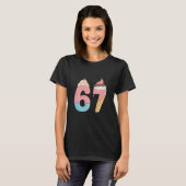 67 アイスクリーム  Tシャツ (正面フル)