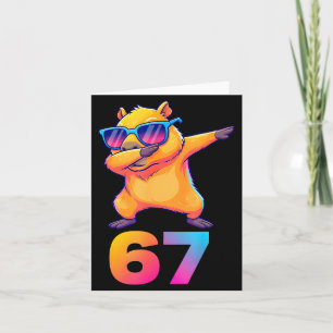 67 カピバラ Six Seven ミーム 動物 かわいい カピバラ ダ カード