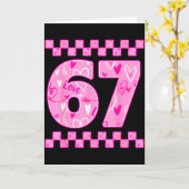 67 キッズ メンズ レディース ボーイズ ガールズ 六七 ミーム カード (黄色い花)