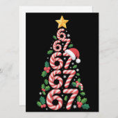 67 クリスマスツリー キャンディーケーン ホリデー シックス セブン シーズンカード (正面/裏面)
