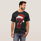 67 クリスマスパジャマシャツSix Seven Meme 7 赤格子柄 Tシャツ (正面フル)