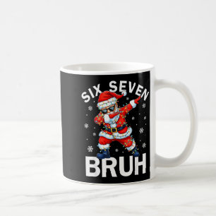 67 クリスマス おもしろい six seven bruh ミーム ダビング サンタクロース コーヒーマグカップ