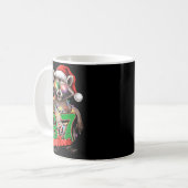 67 クリスマス おもしろ アライグマ 6-7 男子 メメ コーヒーマグカップ (正面左)