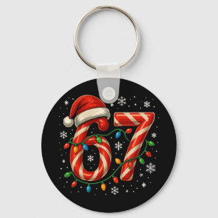 67 クリスマス メメ 楽しい 六 七 Xmas ライト キャンディ キーホルダー