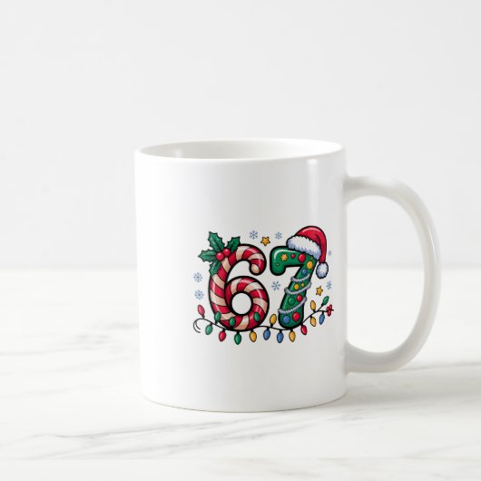 67 クリスマス メメ 男の子 女の子  コーヒーマグカップ (右)