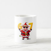 67 クリスマス ユニコーン 6 7 女子 子供 ギャグTシャツ コーヒーマグカップ (中央)