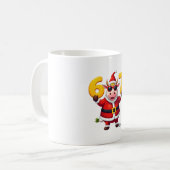 67 クリスマス ユニコーン 6 7 少女 子供 楽しい メッセージ コーヒーマグカップ (正面左)