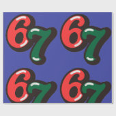 67 クリスマス 冗談 赤と緑の包装紙 ラッピングペーパー (フラット)