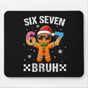 67 クリスマス 6 7 ミーム ジンジャーブレッドマン Xmas パジャマ マウスパッド